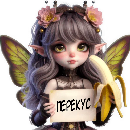 🍌 Стикер «Феи любви 2» для Telegram