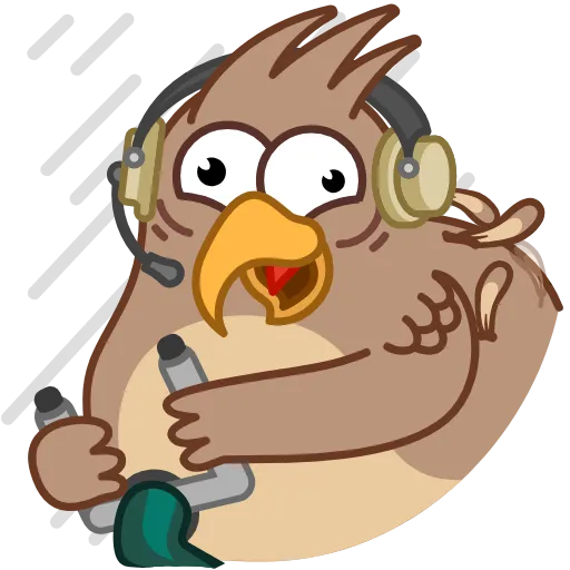 🏃‍♂️ Стикер «Sharp eyed Falcon» для Telegram