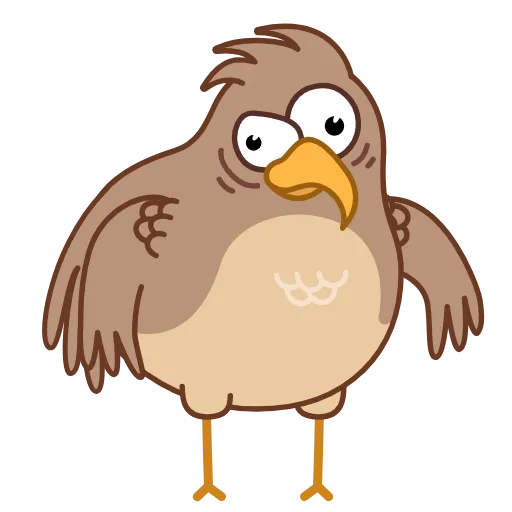 🤨 Стикер «Sharp eyed Falcon» для Telegram