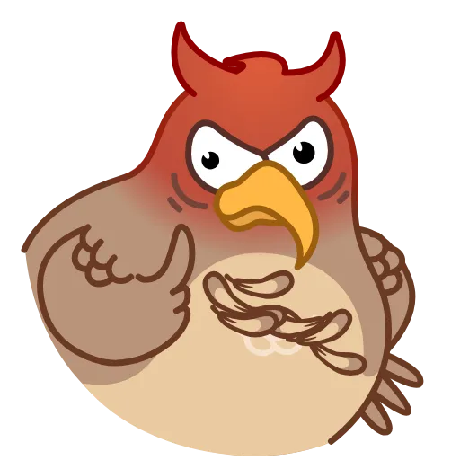 🤬 Стикер «Sharp eyed Falcon» для Telegram