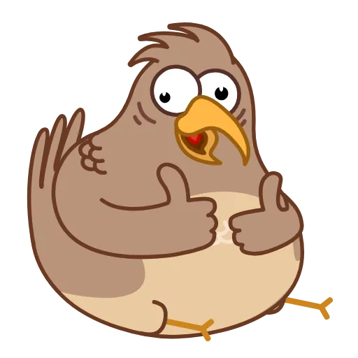 👍 Стикер «Sharp eyed Falcon» для Telegram