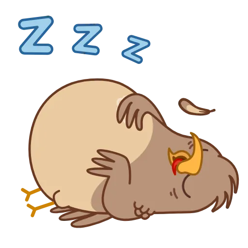 😴 Стикер «Sharp eyed Falcon» для Telegram