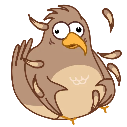 ❤️ Стикер «Sharp eyed Falcon» для Telegram