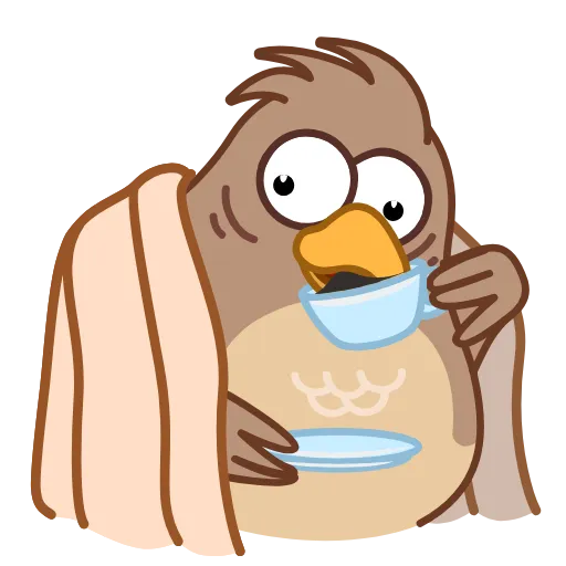☕️ Стикер «Sharp eyed Falcon» для Telegram