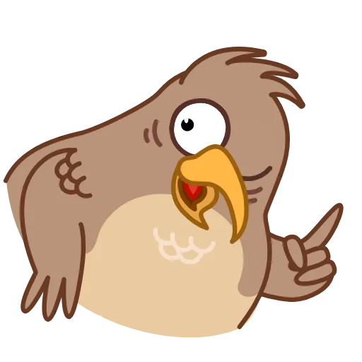 😉 Стикер «Sharp eyed Falcon» для Telegram