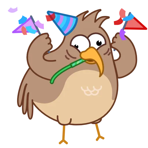 🥳 Стикер «Sharp eyed Falcon» для Telegram