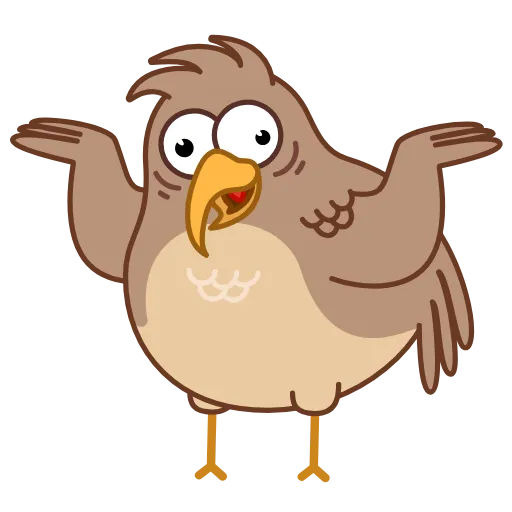 🤷‍♂️ Стикер «Sharp eyed Falcon» для Telegram