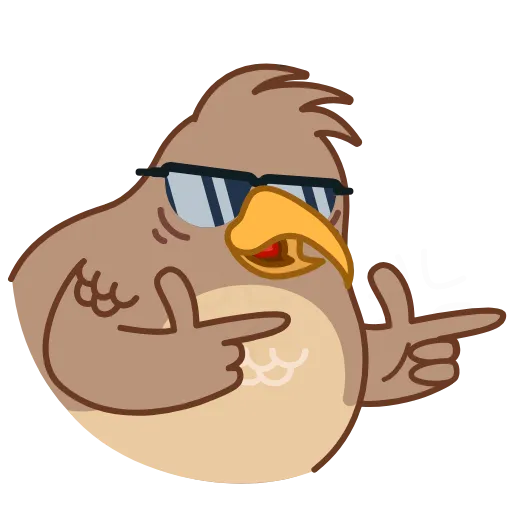 😎 Стикер «Sharp eyed Falcon» для Telegram