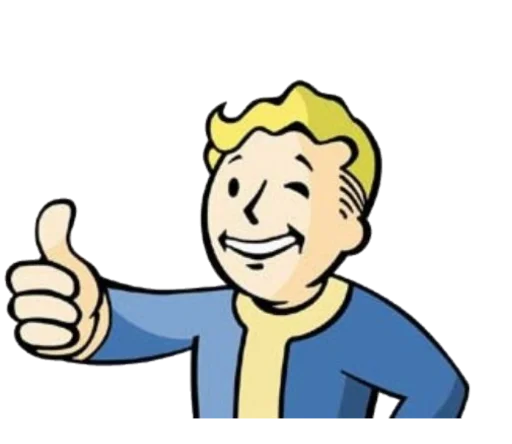 👍 Стикер «Fallout Vault Boy» для Telegram