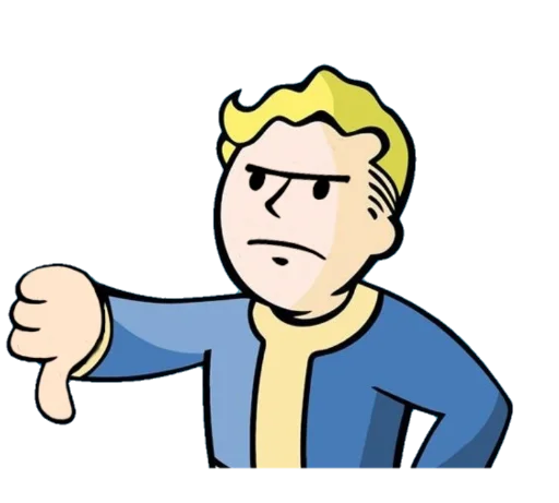 👎 Стикер «Fallout Vault Boy» для Telegram