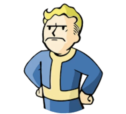☹️ Стикер «Fallout Vault Boy» для Telegram