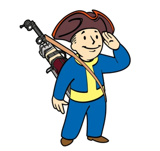🔫 Стикер «Fallout Vault Boy» для Telegram