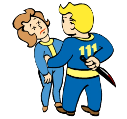 🔪 Стикер «Fallout Vault Boy» для Telegram