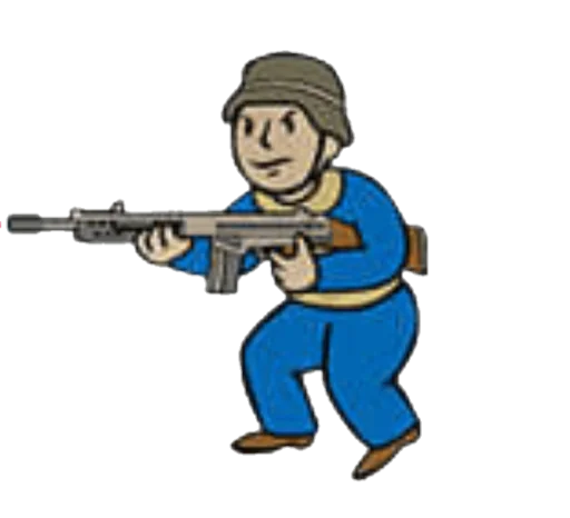 💂‍♂ Стикер «Fallout Vault Boy» для Telegram