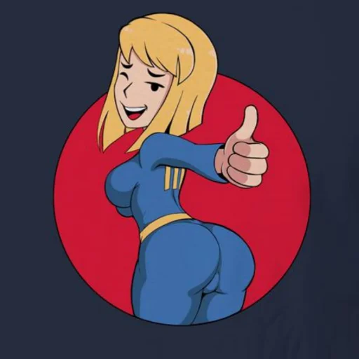 🍑 Стикер «Fallout Vault Boy» для Telegram