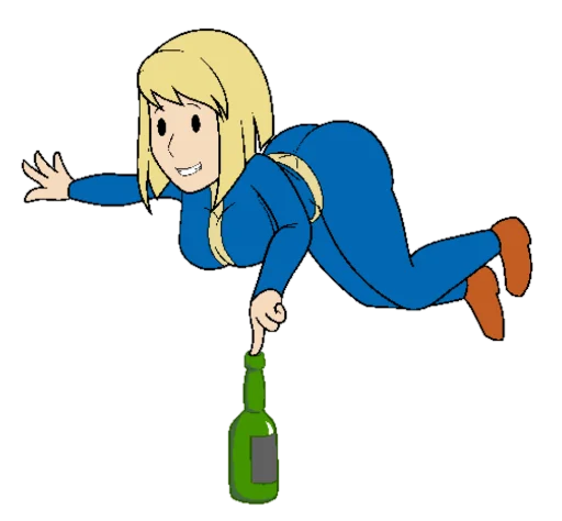 🍾 Стикер «Fallout Vault Boy» для Telegram