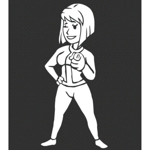 ❤️ Стикер «Fallout Vault Boy» для Telegram