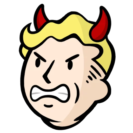 👿 Стикер «Fallout C.H.A.T.» для Telegram