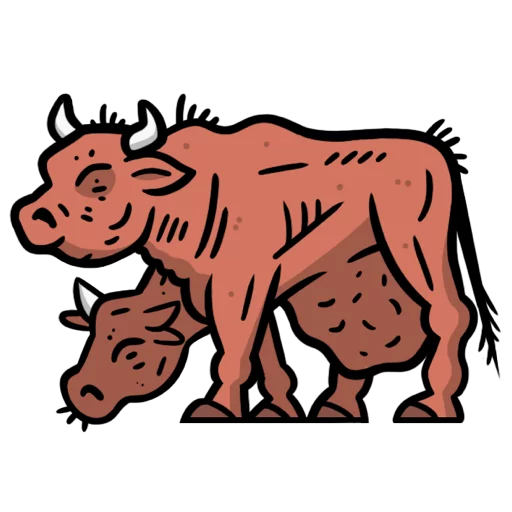 🐮 Стикер «Fallout C.H.A.T.» для Telegram