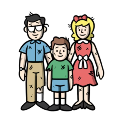 👪 Стикер «Fallout emoji» для Telegram