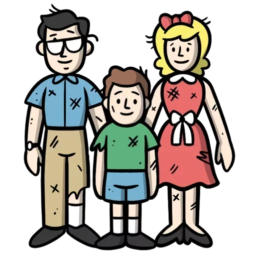 👨‍👩‍👧 Стикер «Fallout» для Telegram