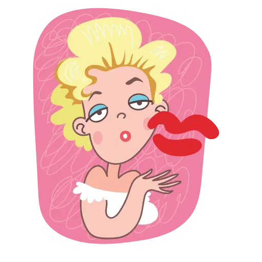 💋 Стикер «Знаменитости арт» для Telegram