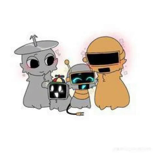 🤩 Стикер «Мистер Фан Компьютер» для Telegram