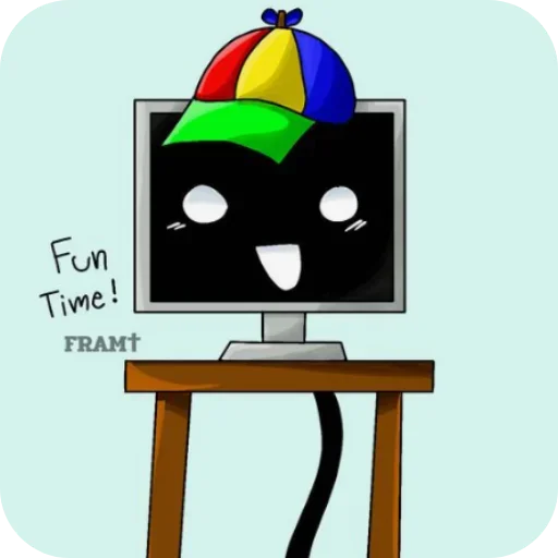 🖥 Стикер «Мистер Фан Компьютер» для Telegram