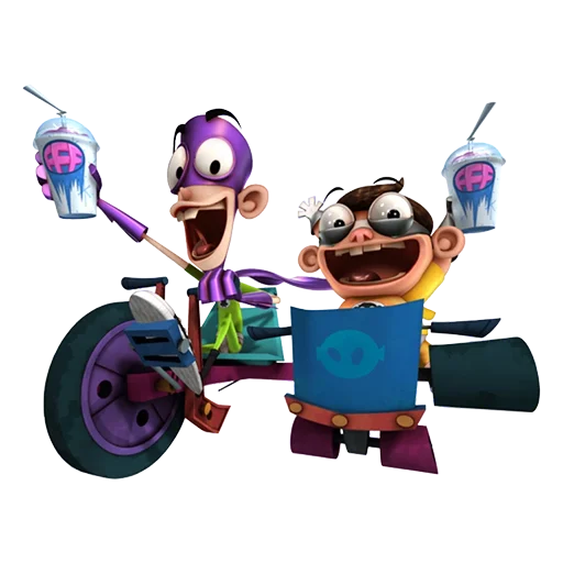 🏍 Стикер «Fanboy and Chum Chum» для Telegram