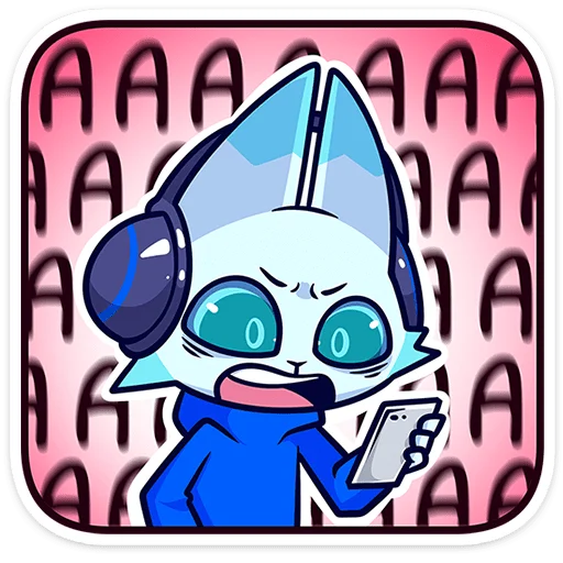 🦊 Стикер «Это третий набор с персонажем из серии Фандом Феста.» для Telegram