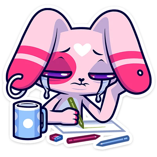 🐰 Стикер «Это второй набор с персонажем из серии Фандом Феста» для Telegram