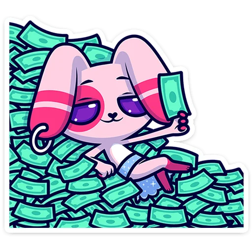 🐰 Стикер «Это второй набор с персонажем из серии Фандом Феста» для Telegram