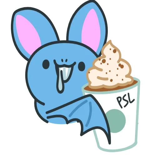 ☕️ Стикер «Fang the Bat» для Telegram