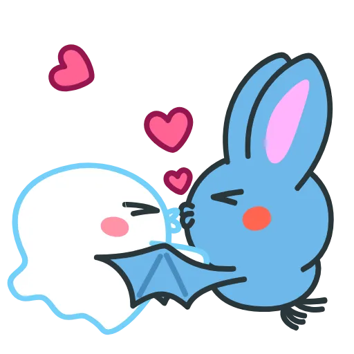 👩‍❤️‍💋‍👨 Стикер «Fang the Bat» для Telegram