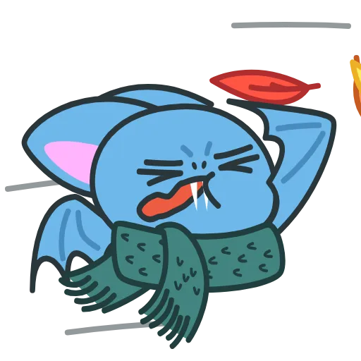 🥶 Стикер «Fang the Bat» для Telegram