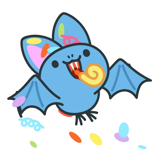 🥳 Стикер «Fang the Bat» для Telegram