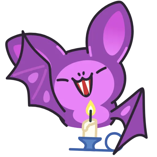 😈 Стикер «Fang the Bat» для Telegram