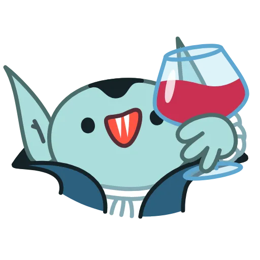 🍷 Стикер «Fang the Bat» для Telegram