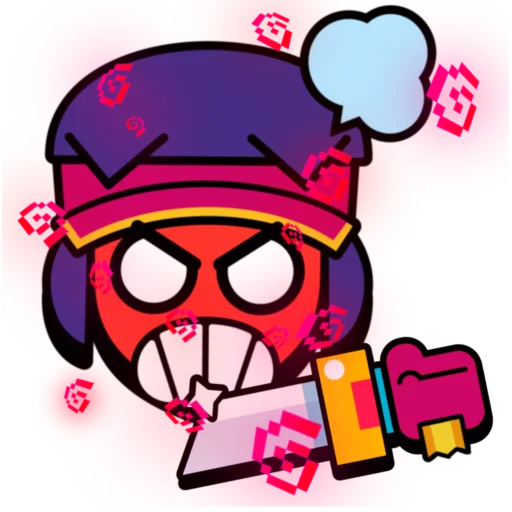🍿 Стикер «Fang super pins omg» для Telegram
