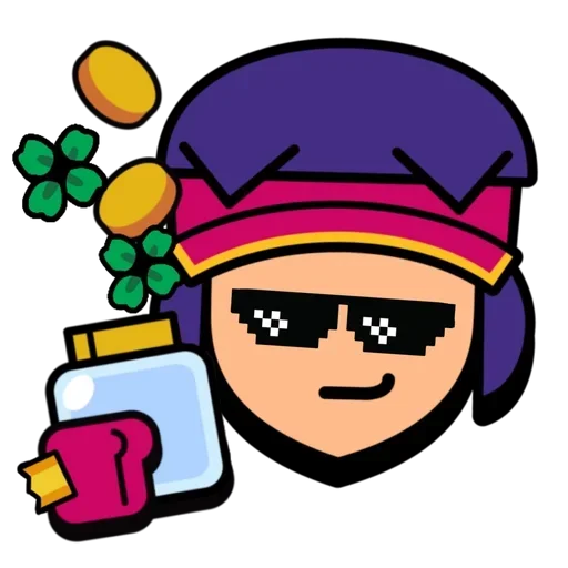 🍿 Стикер «Fang super pins omg» для Telegram