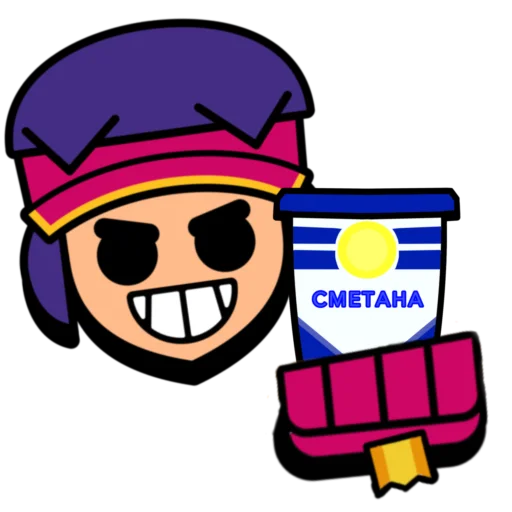 🍿 Стикер «Fang super pins omg» для Telegram