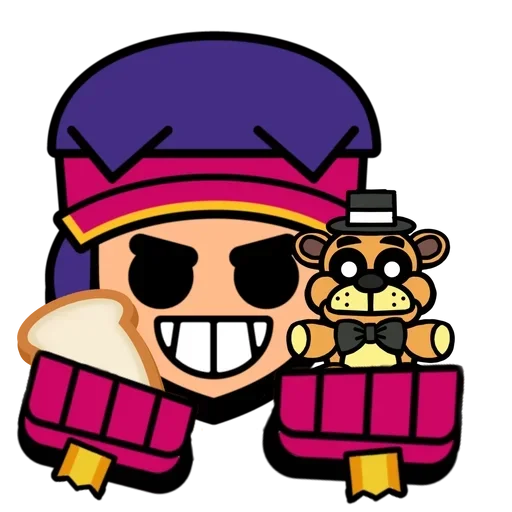 🍿 Стикер «Fang super pins omg» для Telegram