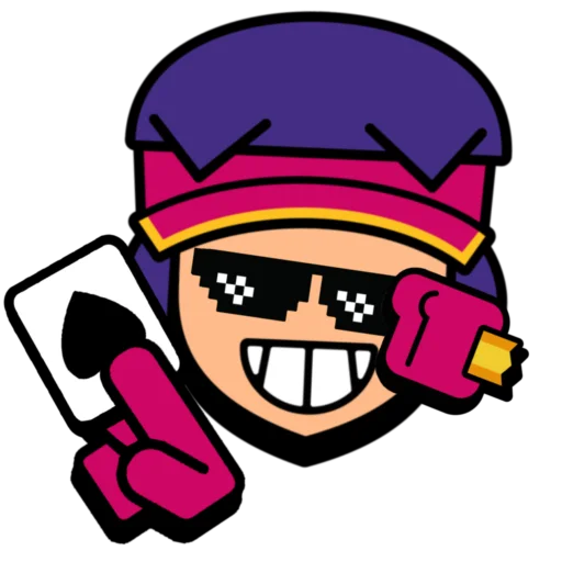 🍿 Стикер «Fang super pins omg» для Telegram