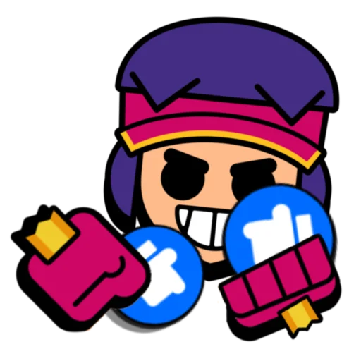 🍿 Стикер «Fang super pins omg» для Telegram