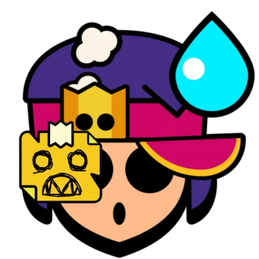 🍿 Стикер «Fang super pins omg» для Telegram