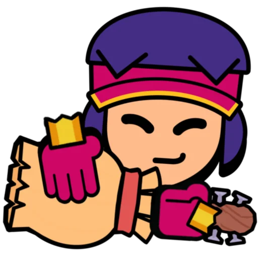 🍿 Стикер «Fang super pins omg» для Telegram
