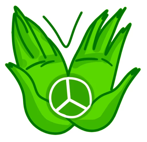 🤝 Стикер «Vegan Stickers» для Telegram