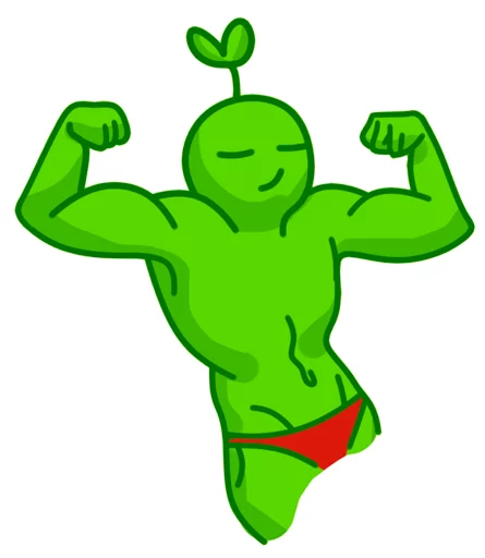 💪 Стикер «Vegan Stickers» для Telegram