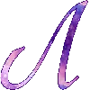 💜 Эмодзи «Фиолетовые буквы, заглавные и строчные» для Telegram