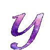 💜 Эмодзи «Фиолетовые буквы, заглавные и строчные» для Telegram